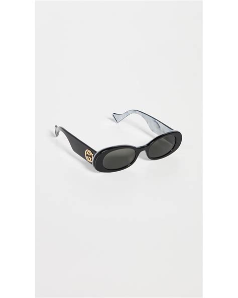 gucci fluo narrow acetate sunglasses